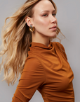 Charlette – Gold and Silver Twist Earrings