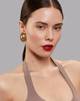 Elise – Gold & Pearl Earrings