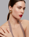 Elise – Gold & Pearl Earrings