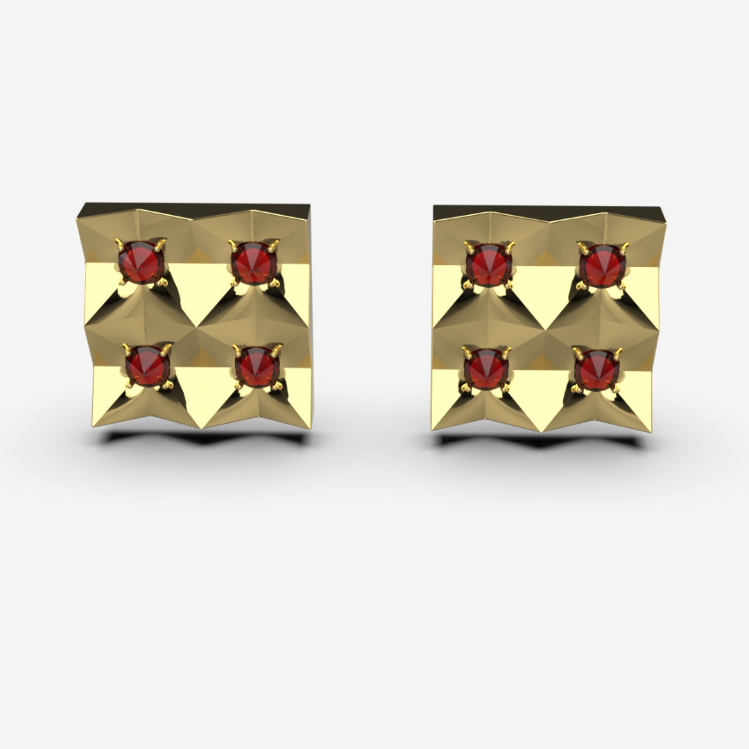 Ciera Studs – Gold Statement Earring
