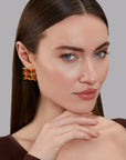 Ciera Studs – Gold Statement Earring