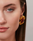Tiffany- Gold Statement Earrings