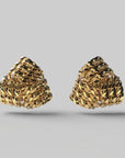 The Lucy Link Studs in Gold