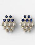 Lola Gem & Pearl Cluster Earrings